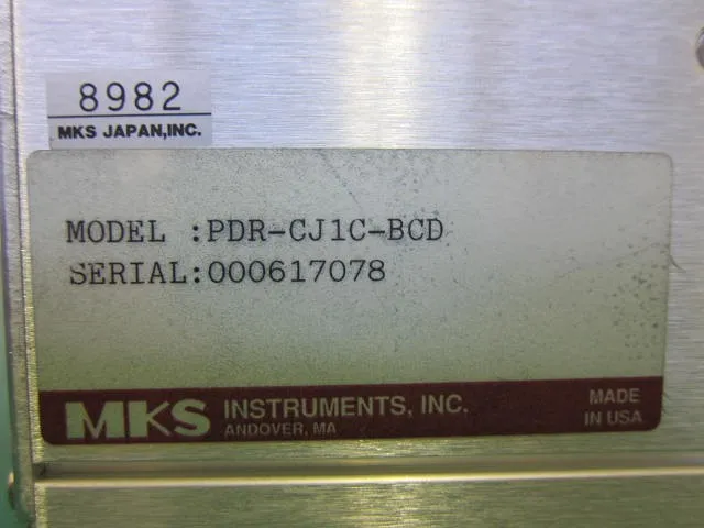 MKS PDR-CJ1C-BCD 버러트론 진공계 상세 이미지 - ASKINDEX 코리아