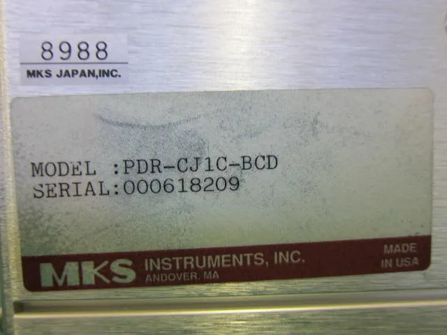 MKS PDR-CJ1C-BCD 버러트론 진공계 상세 이미지 - ASKINDEX 코리아
