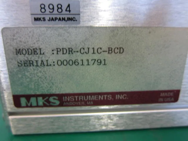 MKS PDR-CJ1C-BCD 버러트론 진공계 상세 이미지 - ASKINDEX 코리아