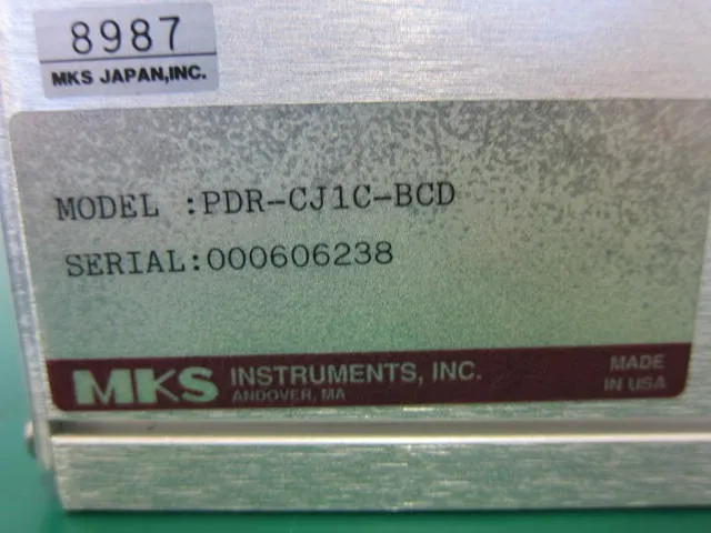 MKS PDR-CJ1C-BCD 버러트론 진공계 상세 이미지 - ASKINDEX 코리아