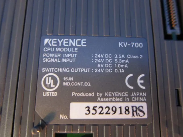 Keyence KV-700 시퀀서(PLC)(CPU 유니트) 상세 이미지 - ASKINDEX 코리아