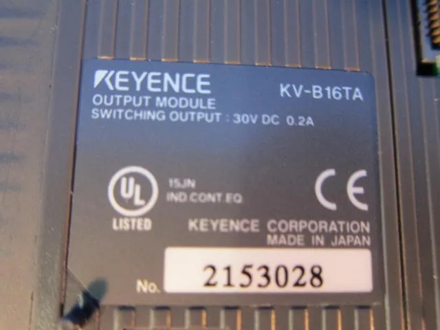 Keyence KV-B16TA 시퀀서 (PLC) (출력 유닛) 상세 이미지 - ASKINDEX 코리아