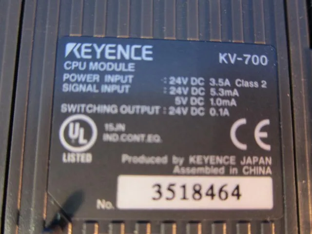 Keyence KV-700 시퀀서(PLC)(CPU 유니트) 상세 이미지 - ASKINDEX 코리아