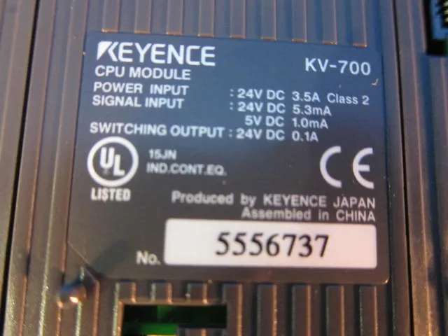 Keyence KV-700 시퀀서(PLC)(CPU 유니트) 상세 이미지 - ASKINDEX 코리아