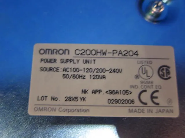 오므론 C200HW-PA204 시퀀서(PLC)(AC 전원 유닛) 상세 이미지 - ASKINDEX 코리아