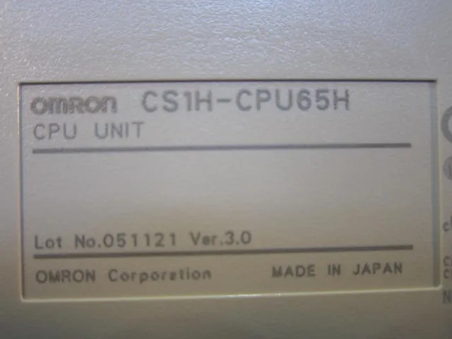 오므론 CS1H-CPU65H 시퀀서(PLC)(CPU 유니트) 상세 이미지 - ASKINDEX 코리아