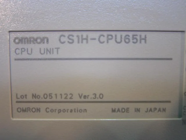오므론 CS1H-CPU65H 시퀀서(PLC)(CPU 유니트) 상세 이미지 - ASKINDEX 코리아