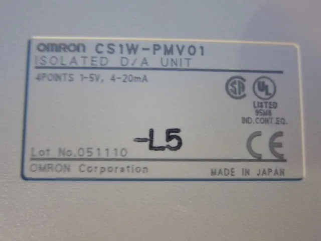오므론 CS1W-PMV01 시퀀서 (PLC) (프로세스 출력 유닛) 상세 이미지 - ASKINDEX 코리아
