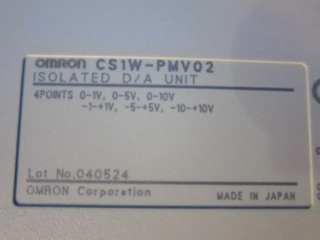 오므론 CS1W-PMV02 시퀀서 (PLC) (프로세스 출력 유닛) 상세 이미지 - ASKINDEX 코리아