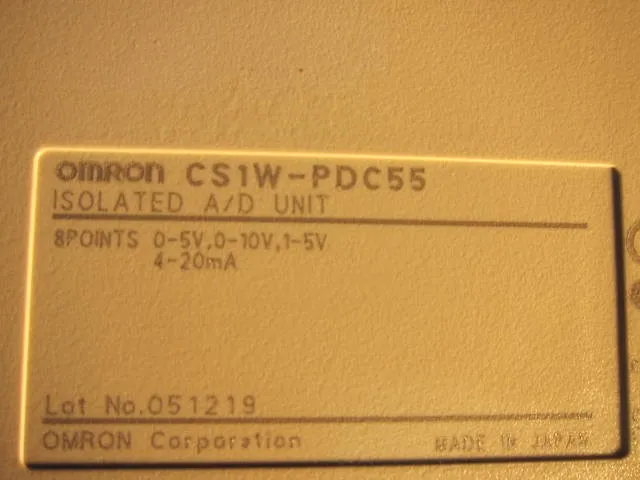 오므론 CS1W-PDC55 시퀀서(PLC)(절연형 직류 입력 유닛) 상세 이미지 - ASKINDEX 코리아
