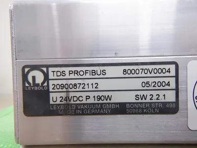 라이볼트 TDS PROFIBUS 800070V0004 터보 드라이브 상세 이미지 - ASKINDEX 코리아