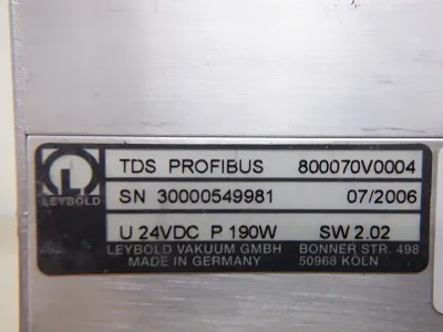 라이볼트 TDS PROFIBUS 800070V0004 터보 드라이프 상세 이미지 - ASKINDEX 코리아