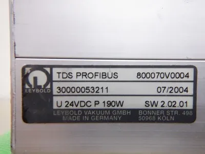 라이볼트 TDS PROFIBUS 800070V0004 터보 드라이브 상세 이미지 - ASKINDEX 코리아