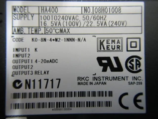Physical and chemical industry HA400 Temperature controller Detail Image - ASKINDEX Korea