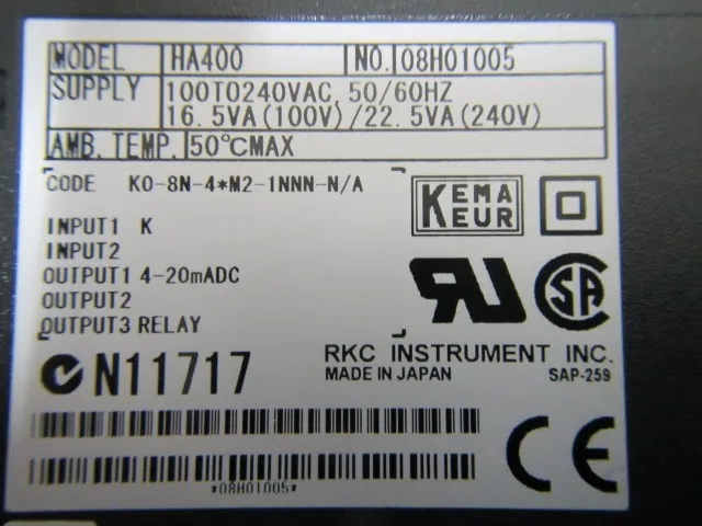 Physical and chemical industry HA400 Temperature controller Detail Image - ASKINDEX Korea