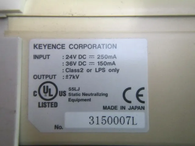 Keyence SJ-G036 Ionizer (bar only) Detail Image - ASKINDEX Korea