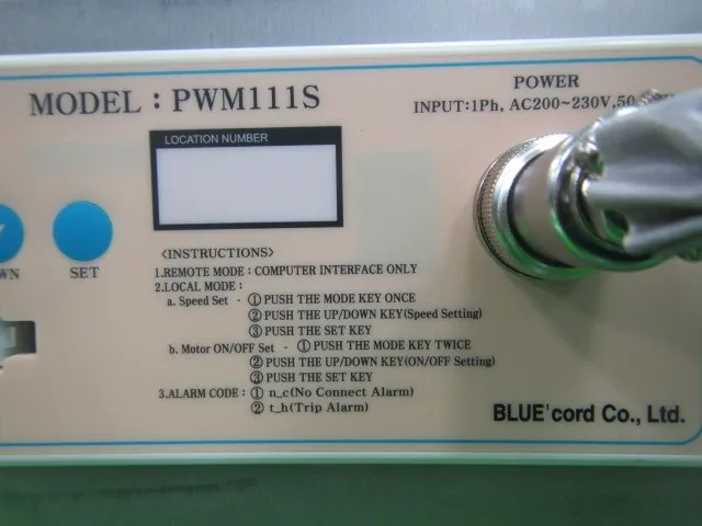 BLUE cord Co.Ltd PWM111S FFU(ULPA) Detail Image - ASKINDEX Korea