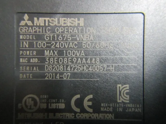 미쓰비시 GT1675-VNBA 터치 패널 상세 이미지 - ASKINDEX 코리아