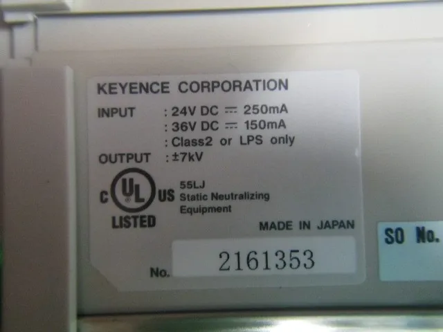 Keyence SJ-R060C Ionizer (bar only) Detail Image - ASKINDEX Korea
