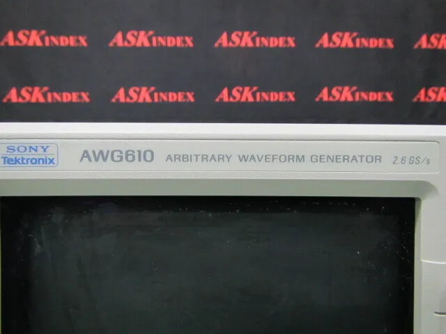 소니 텍트로닉스 AWG610 임의 파형 발생기 상세 이미지 - ASKINDEX 코리아
