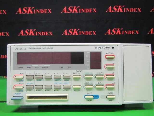요코가와 전기 765111 DC 전압/전류 소스 상세 이미지 - ASKINDEX 코리아