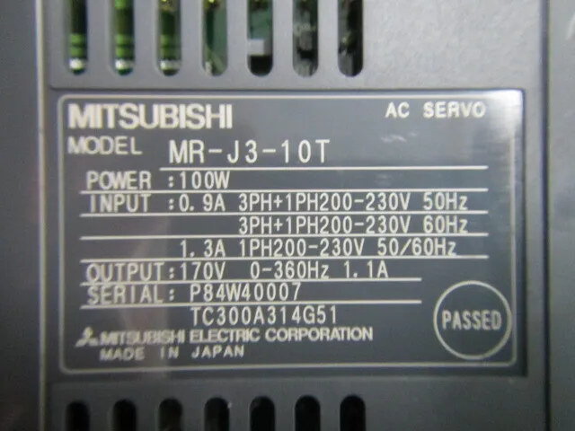 미쓰비시 MR-J3-10T AC 서보 드라이버 상세 이미지 - ASKINDEX 코리아