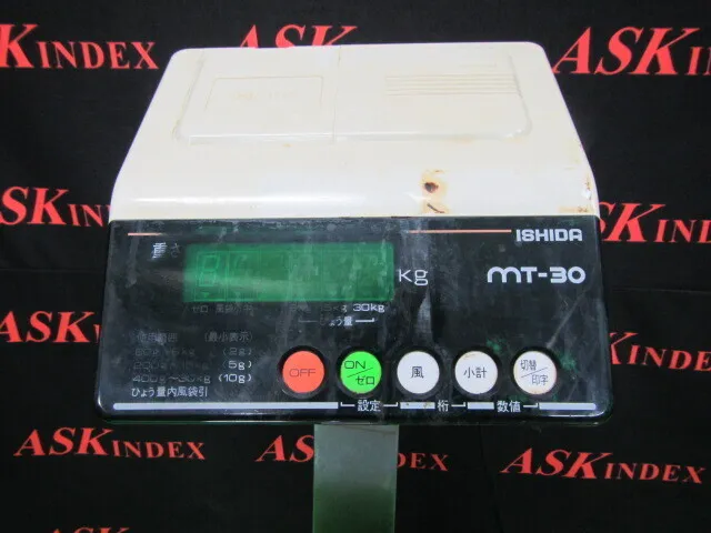 Ishida Scale Manufacturing Co., Ltd. MT-30 전자 저울 상세 이미지 - ASKINDEX 코리아