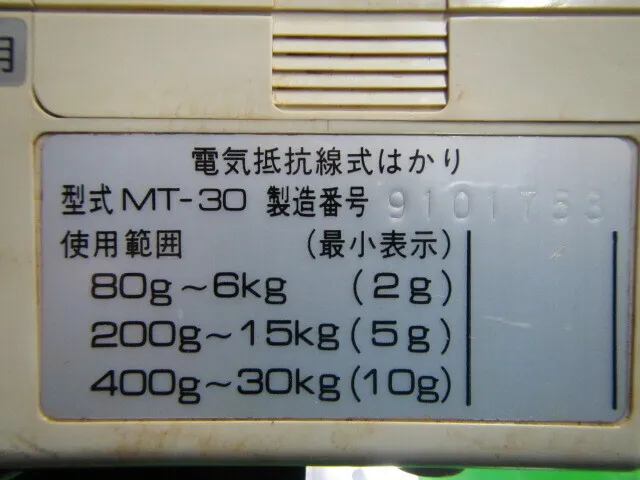 Ishida Scale Manufacturing Co., Ltd. MT-30 전자 저울 상세 이미지 - ASKINDEX 코리아