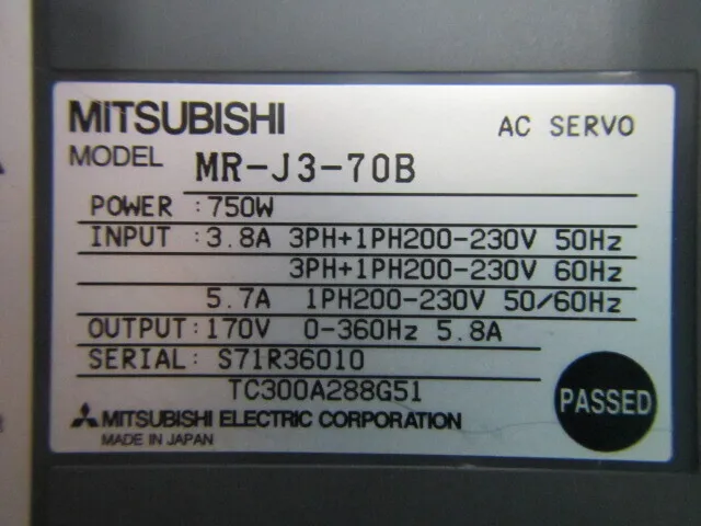 미쓰비시 MR-J3-70B AC 서보 드라이버 상세 이미지 - ASKINDEX 코리아