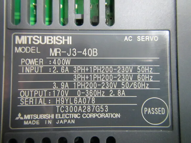 미쓰비시 MR-J3-40B AC 서보 드라이버 상세 이미지 - ASKINDEX 코리아