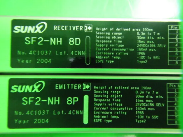 파나소닉(SUNX) SF2-NH8 영역 센서 상세 이미지 - ASKINDEX 코리아