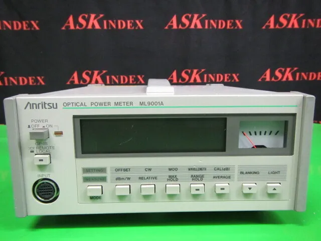 안리쓰 ML9001A 옵티컬 파워 미터 상세 이미지 - ASKINDEX 코리아