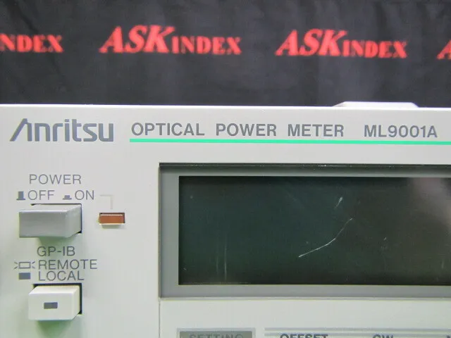 안리쓰 ML9001A 옵티컬 파워 미터 상세 이미지 - ASKINDEX 코리아