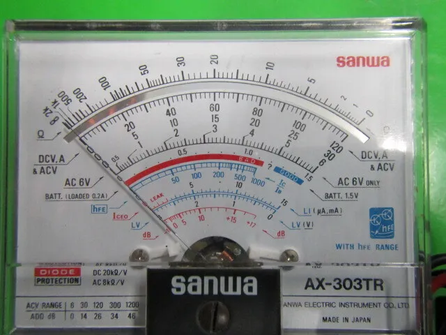 산와 AX-303TR 아날로그 테스터 상세 이미지 - ASKINDEX 코리아