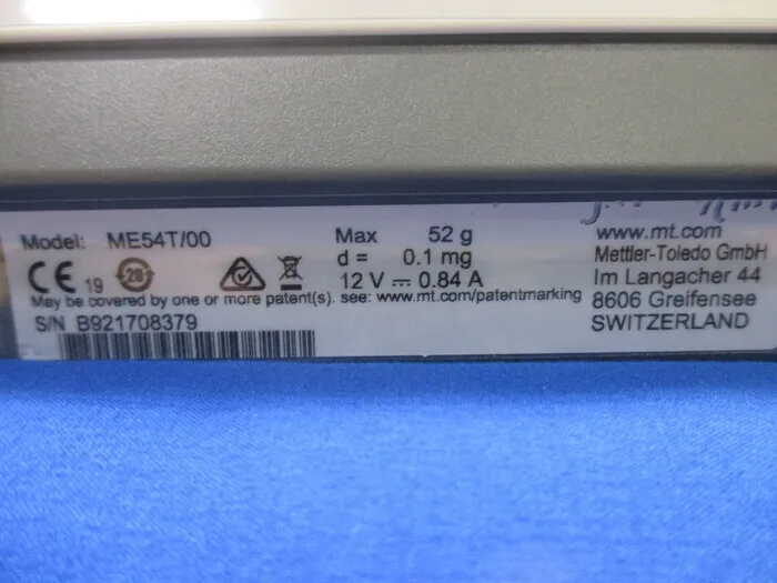 Mettler ME54T/00 electronic scale Detail Image - ASKINDEX Korea