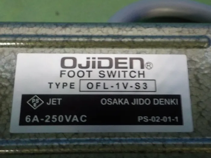 오사카 자동 전기 OJIDEN OFL-1V-S3 풋 스위치 상세 이미지 - ASKINDEX 코리아