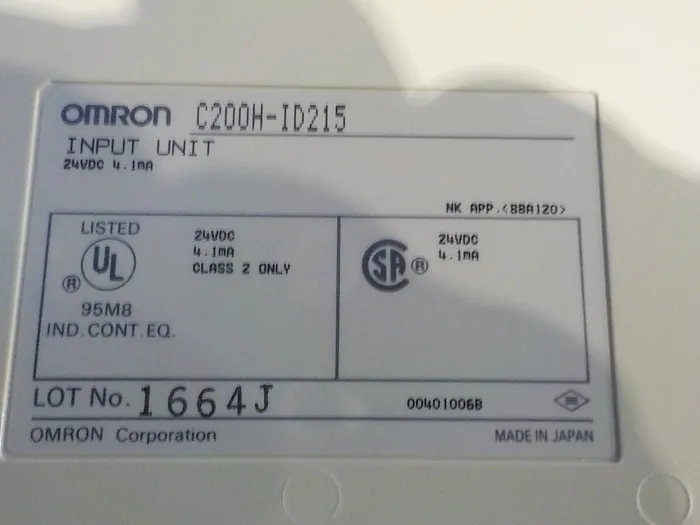 오므론 C200H-ID215 시퀀서 (PLC) (입력 유닛) 상세 이미지 - ASKINDEX 코리아