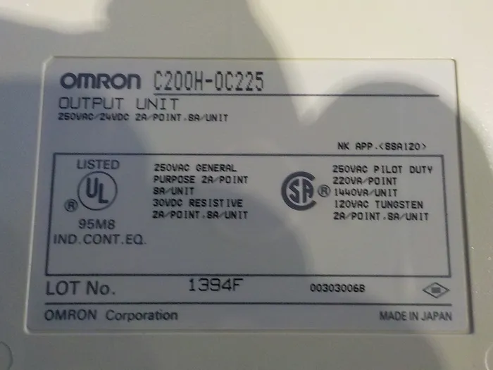 오므론 C200H-OC225 시퀀서 (PLC) (출력 유닛) 상세 이미지 - ASKINDEX 코리아