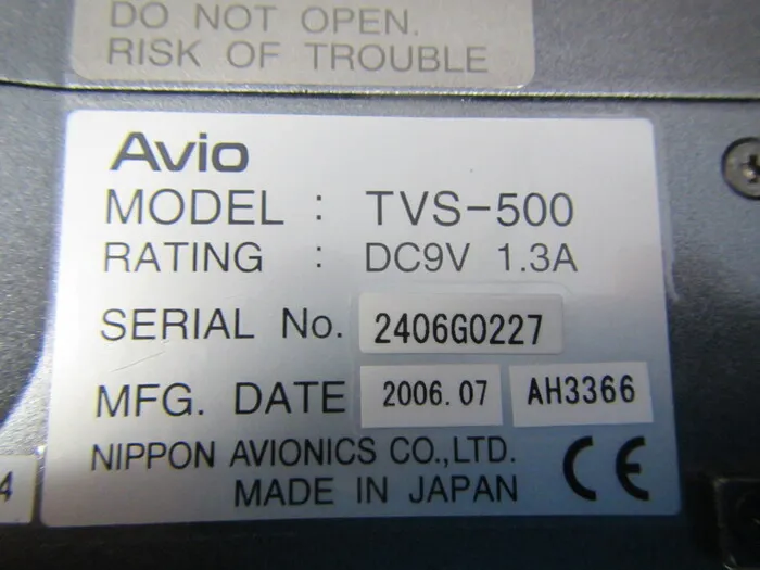 Nippon Avionics TVS-500 Thermal Video System Detail Image - ASKINDEX Korea