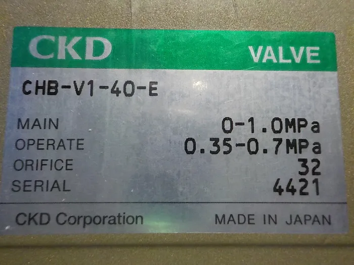 CKD CHB-V1-40-E rotary valve Detail Image - ASKINDEX Korea