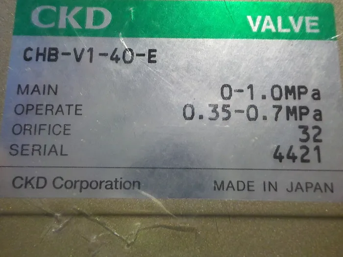 CKD CHB-V1-40-E rotary valve Detail Image - ASKINDEX Korea