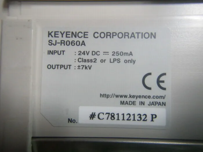 Keyence SJ-R060A 이오나이저(바/컨트롤러 내장/전원 없음) 상세 이미지 - ASKINDEX 코리아
