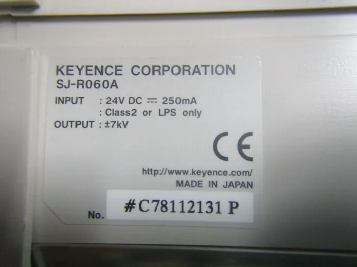 Keyence SJ-R060A 이오나이저(바/컨트롤러 내장/전원 없음) 상세 이미지 - ASKINDEX 코리아