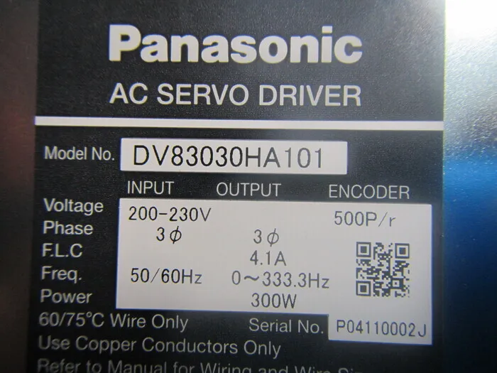 파나소닉 DV83030HA101 AC 서보 드라이버 상세 이미지 - ASKINDEX 코리아