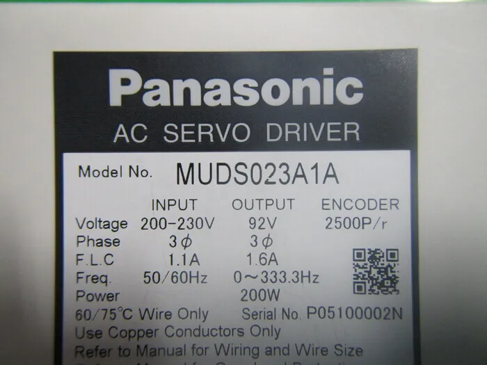 파나소닉 MUDS023A1A AC 서보 드라이버 상세 이미지 - ASKINDEX 코리아