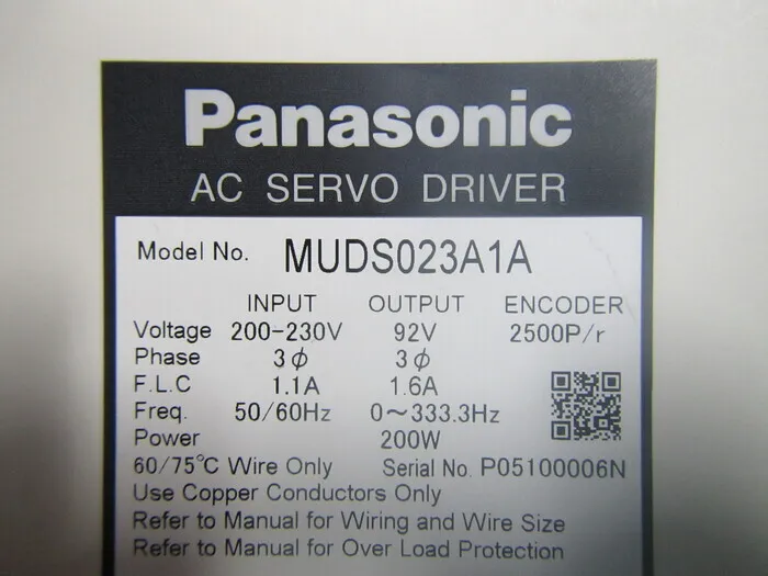 파나소닉 MUDS023A1A AC 서보 드라이버 상세 이미지 - ASKINDEX 코리아
