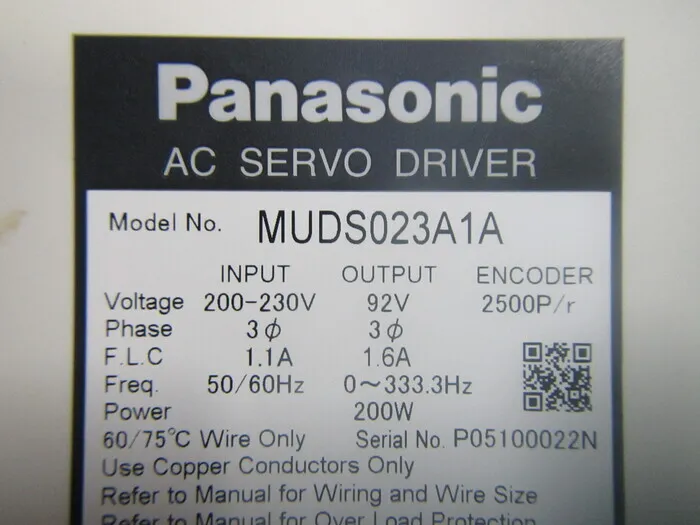 파나소닉 MUDS023A1A AC 서보 드라이버 상세 이미지 - ASKINDEX 코리아