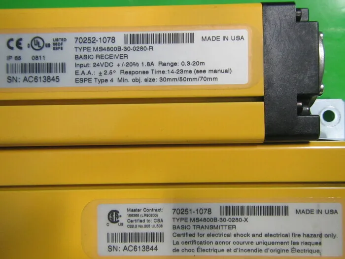 Omron MS4800B Area Sensor Detail Image - ASKINDEX Korea