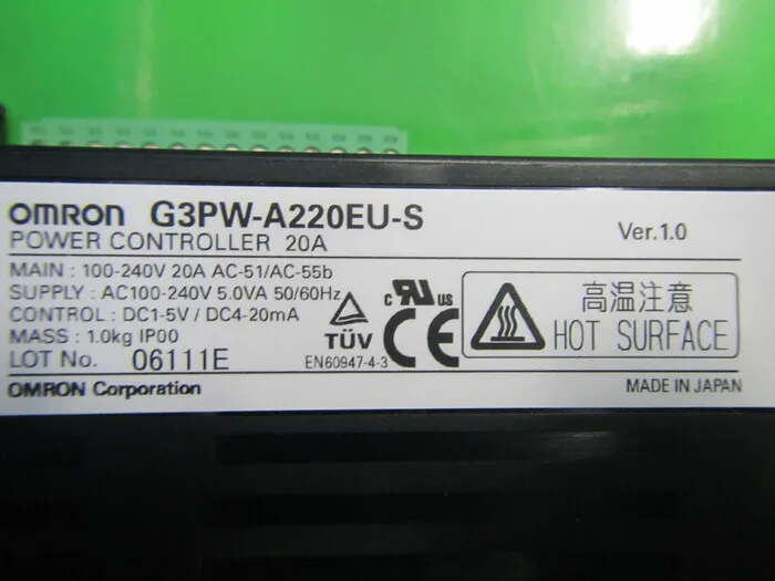 오므론 G3PW-A220EU-S 전력 조절기 상세 이미지 - ASKINDEX 코리아