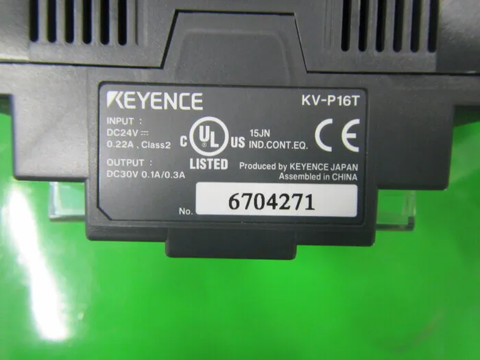 Keyence KV-P16T PLC(패널 설치) 상세 이미지 - ASKINDEX 코리아